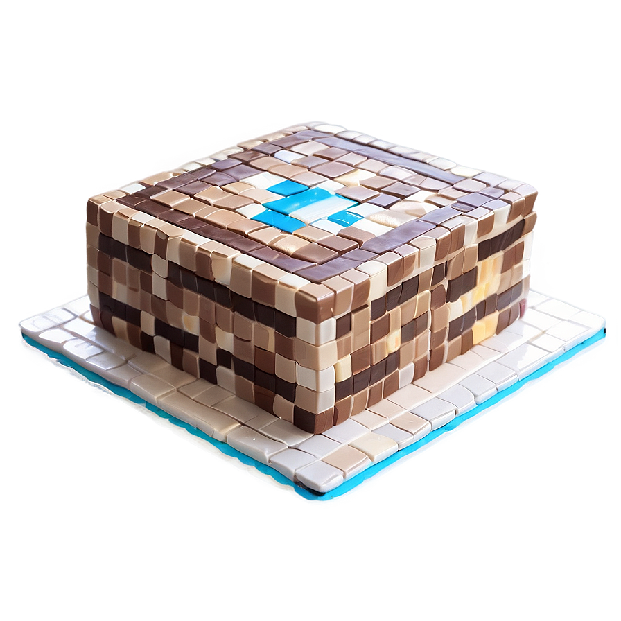 Minecraft Cake Simple Design Png 42