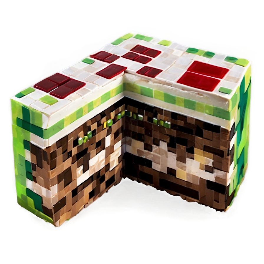 Minecraft Cake Slice Png 16