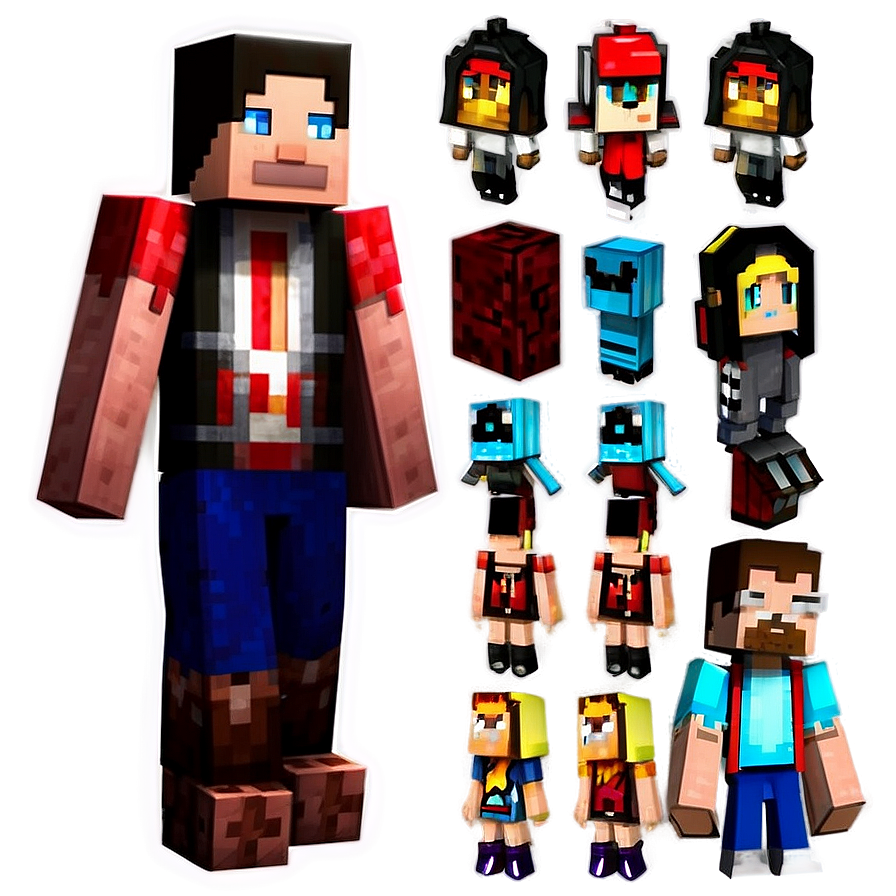 Minecraft Character Collection Png Rcb88