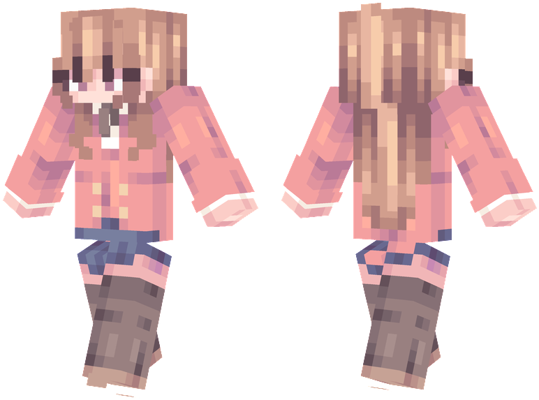 Minecraft Character Model Frontand Back