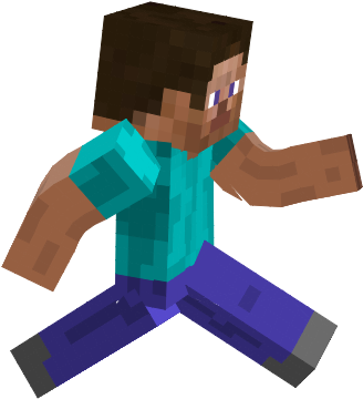 Minecraft Clipart Steve Running - Minecraft Running PNG with transparent background