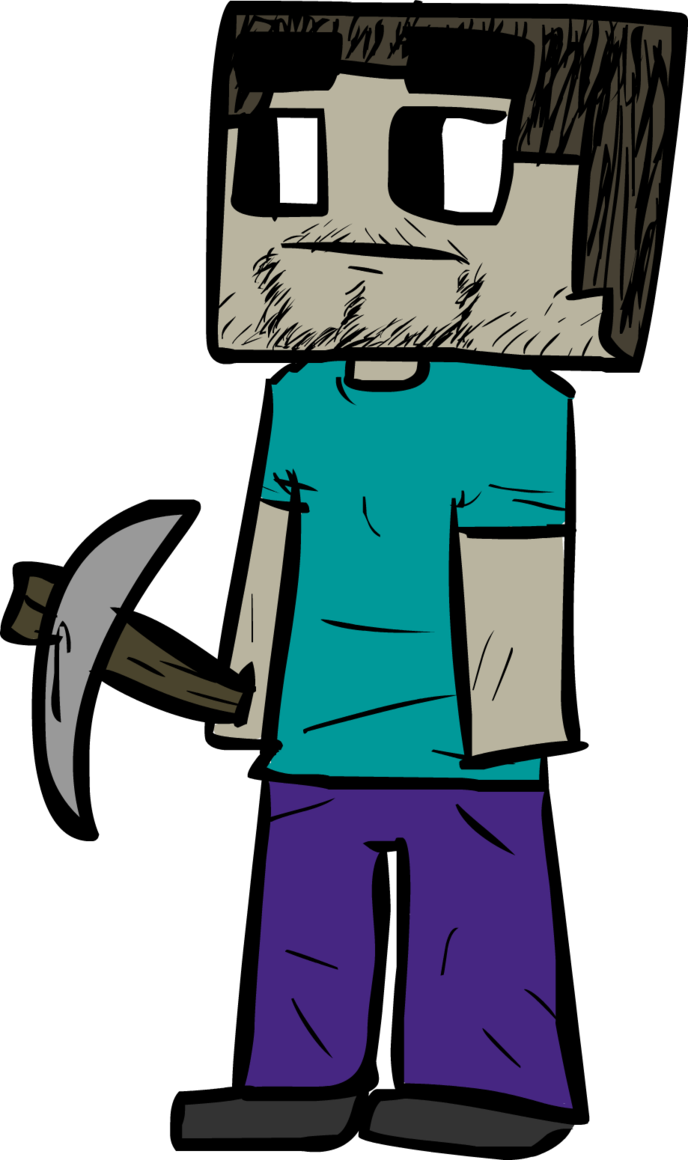 Minecraft Character With Pickaxe.png