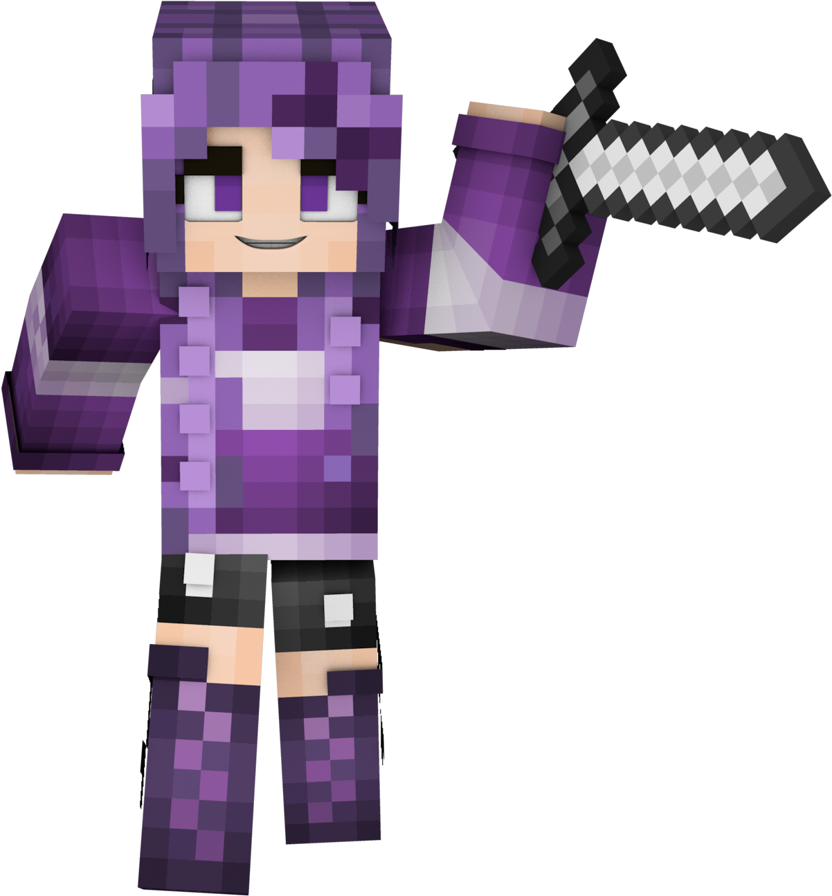 Minecraft Character With Sword