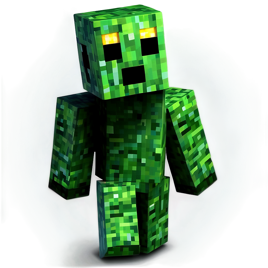 Minecraft Creeper At Night Png Mwp