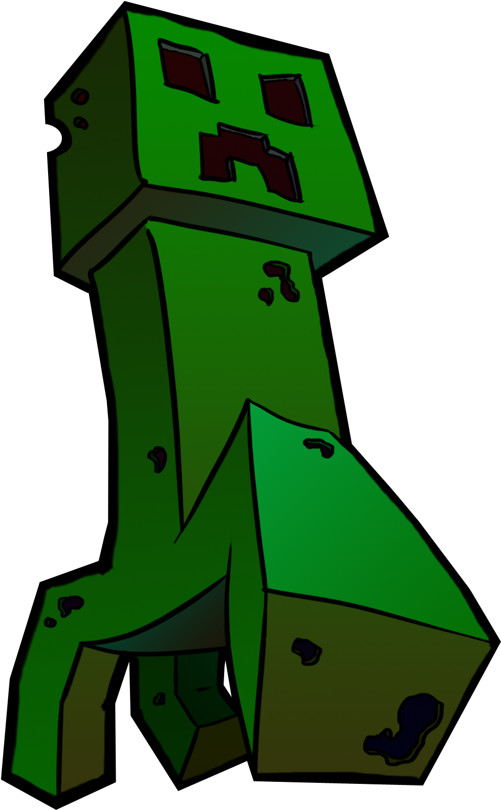 Minecraft Creeper Character Art