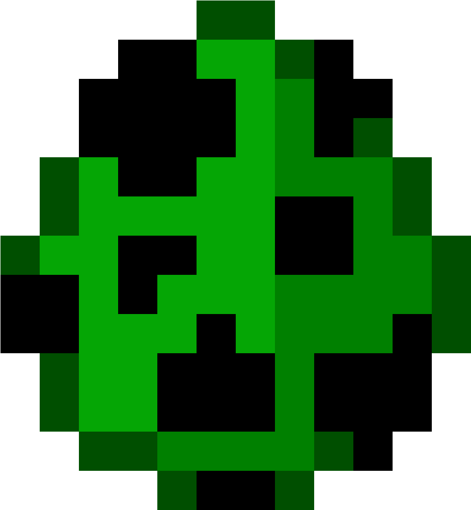 Minecraft Creeper Face Pixel Art