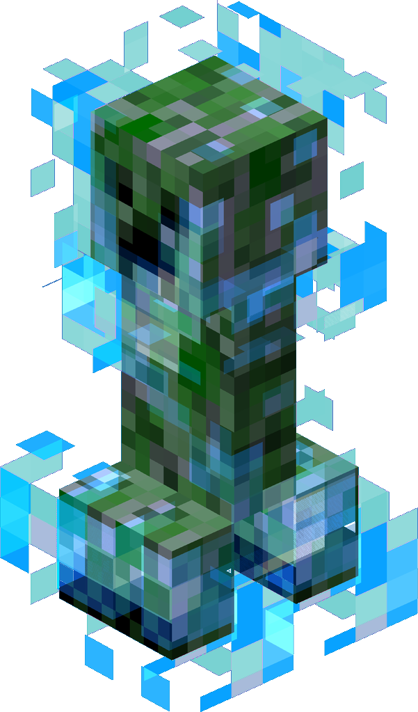 Minecraft Creeper Glitch Art