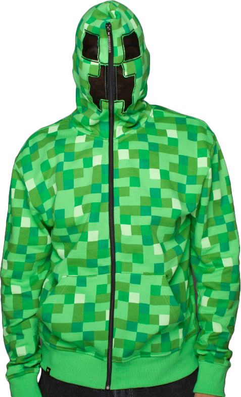 Minecraft Creeper Hoodie Costume