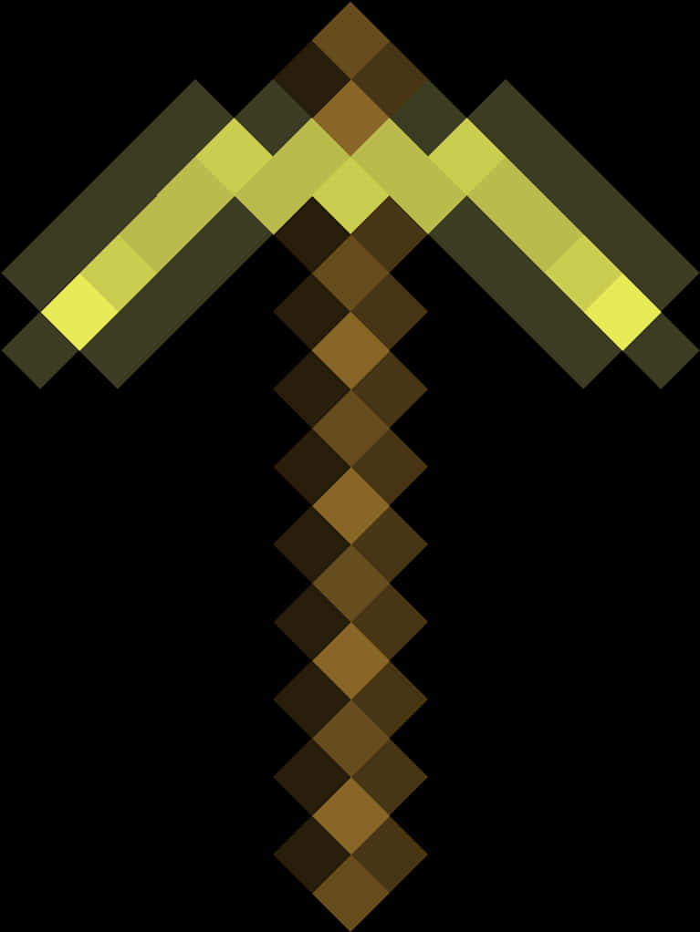 Minecraft Diamond Pickaxe Icon PNG with transparent background