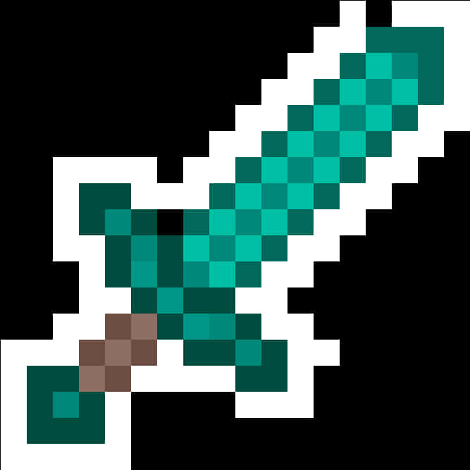 Minecraft Diamond Sword Graphic