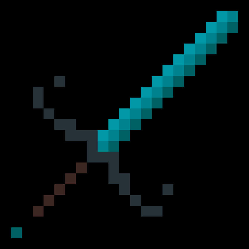 Minecraft Diamond Sword Graphic