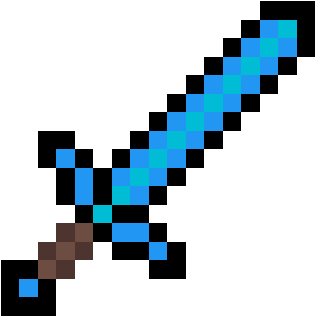 Minecraft Diamond Sword Icon