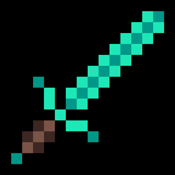 Minecraft Diamond Sword Icon