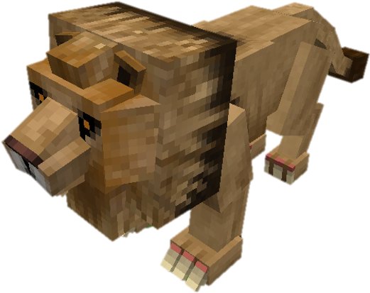 Minecraft Mo Creatures Lion, HD Png Download PNG image with a transparent background, free high-resolution download