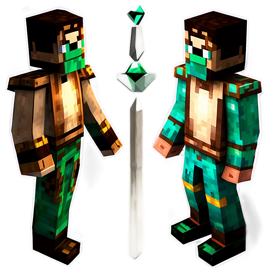 Minecraft Emerald Trader Villager Png 06202024