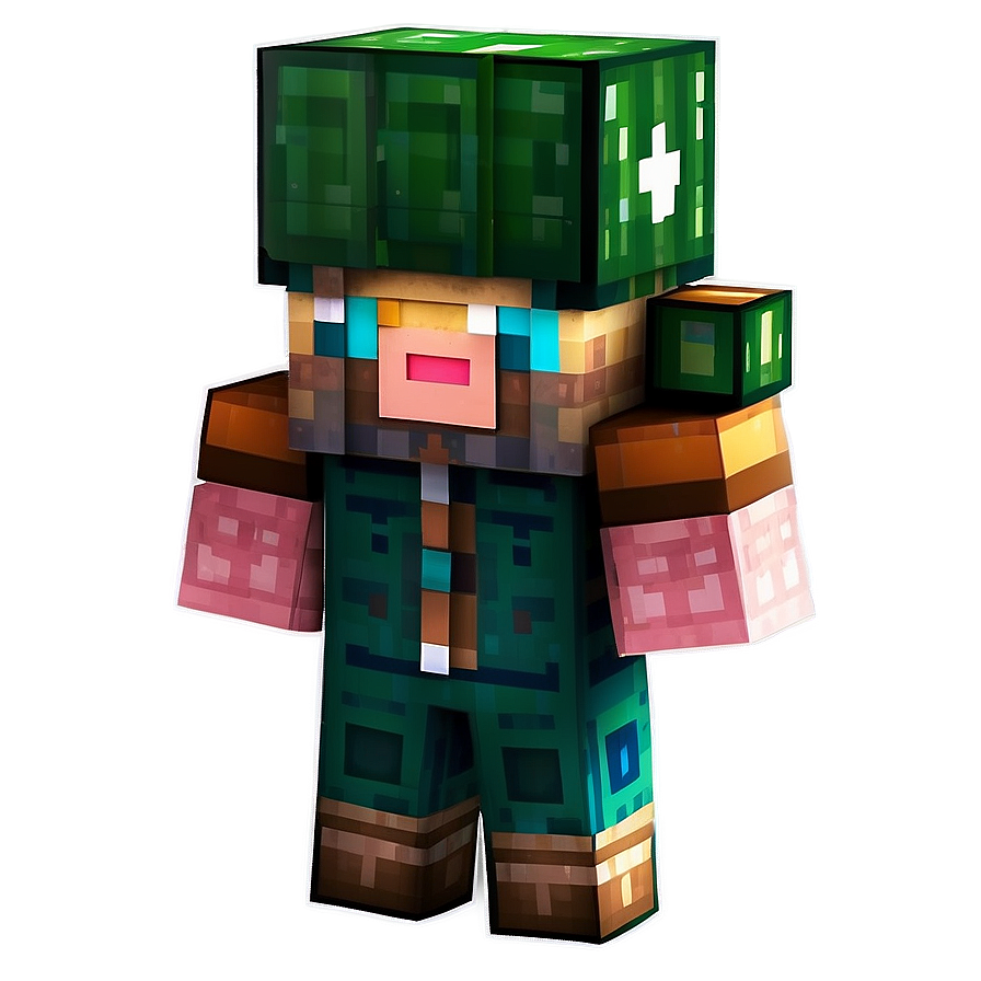 Minecraft Emerald Trader Villager Png 68