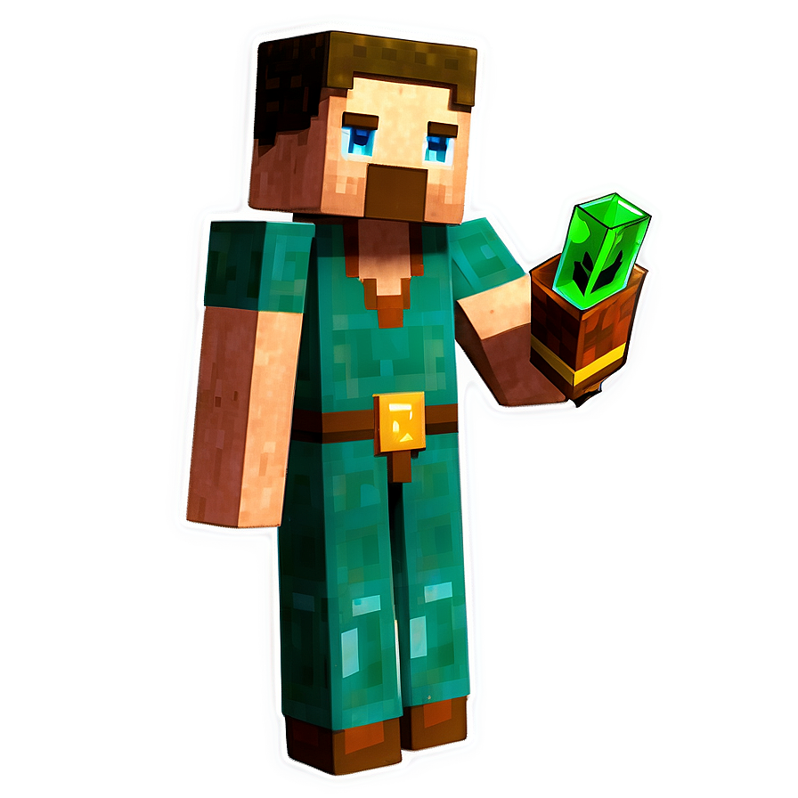 Minecraft Emerald Trader Villager Png Cml56