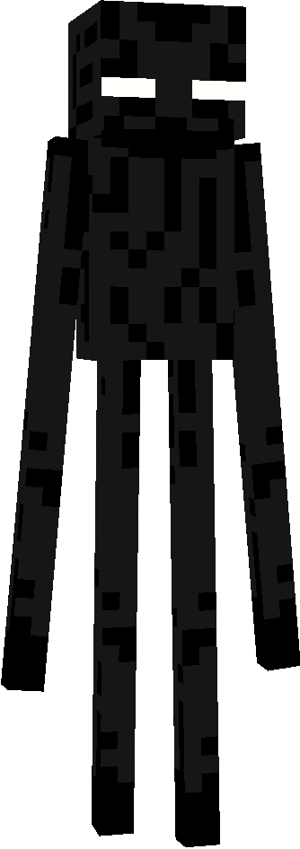 Enderman Clipart - Minecraft Enderman Clipart, HD Png Download PNG image with a transparent background, free high-resolution download