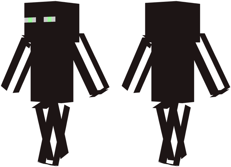 Enderman Minecraft Skin Clipart , Png Download - Minecraft Slim Enderman Skin, Transparent Png PNG image with a transparent background, free high-resolution download