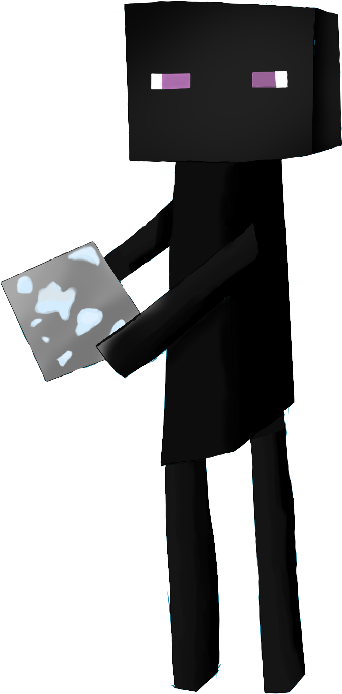 Minecraft Enderman Clipart - Minecraft Cartoon Mob Transparent, HD Png Download PNG image with a transparent background, free high-resolution download