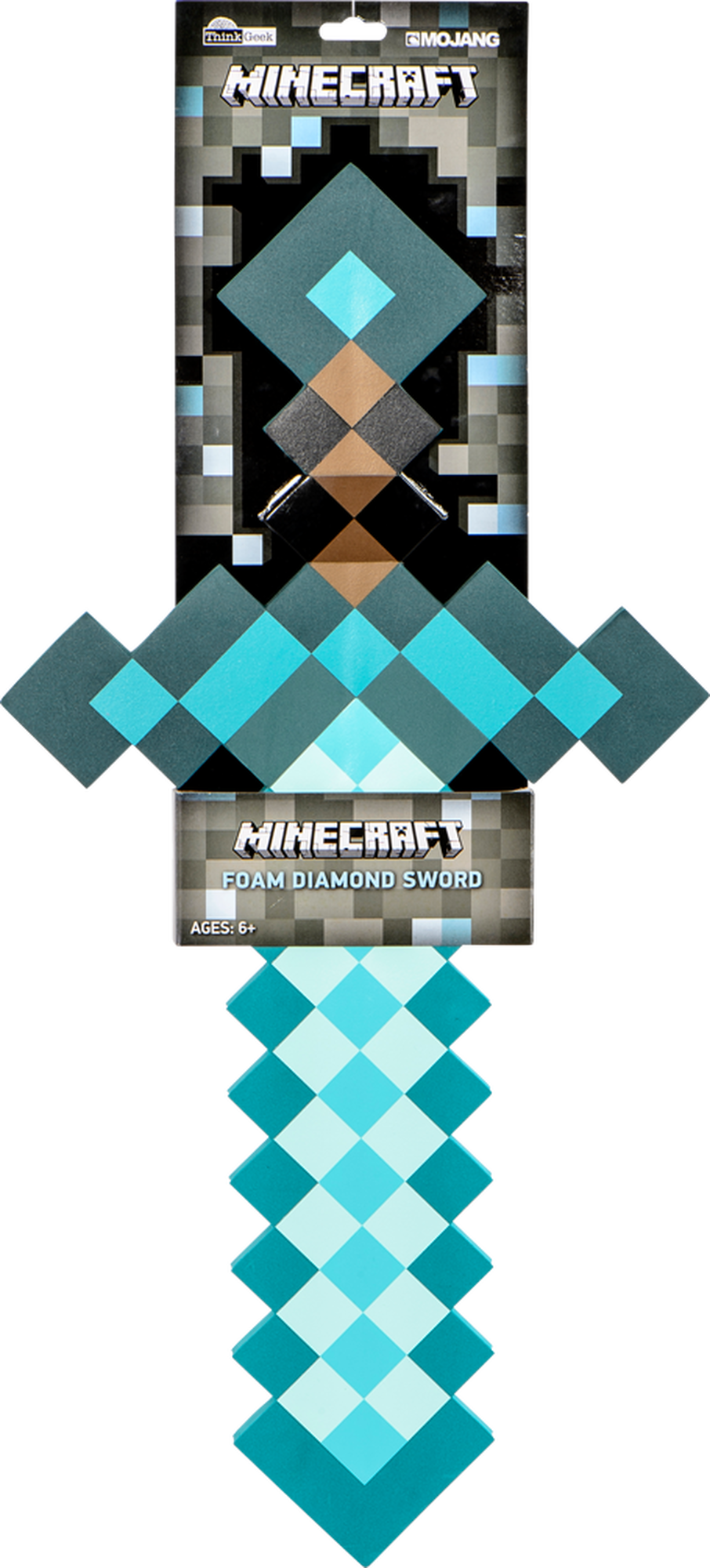 Minecraft Foam Diamond Sword Packaging