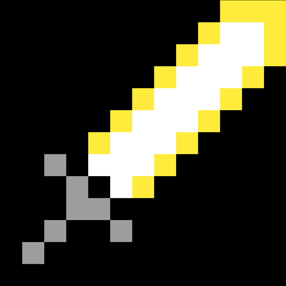 Minecraft_ Gold_ Sword_ Pixel_ Art