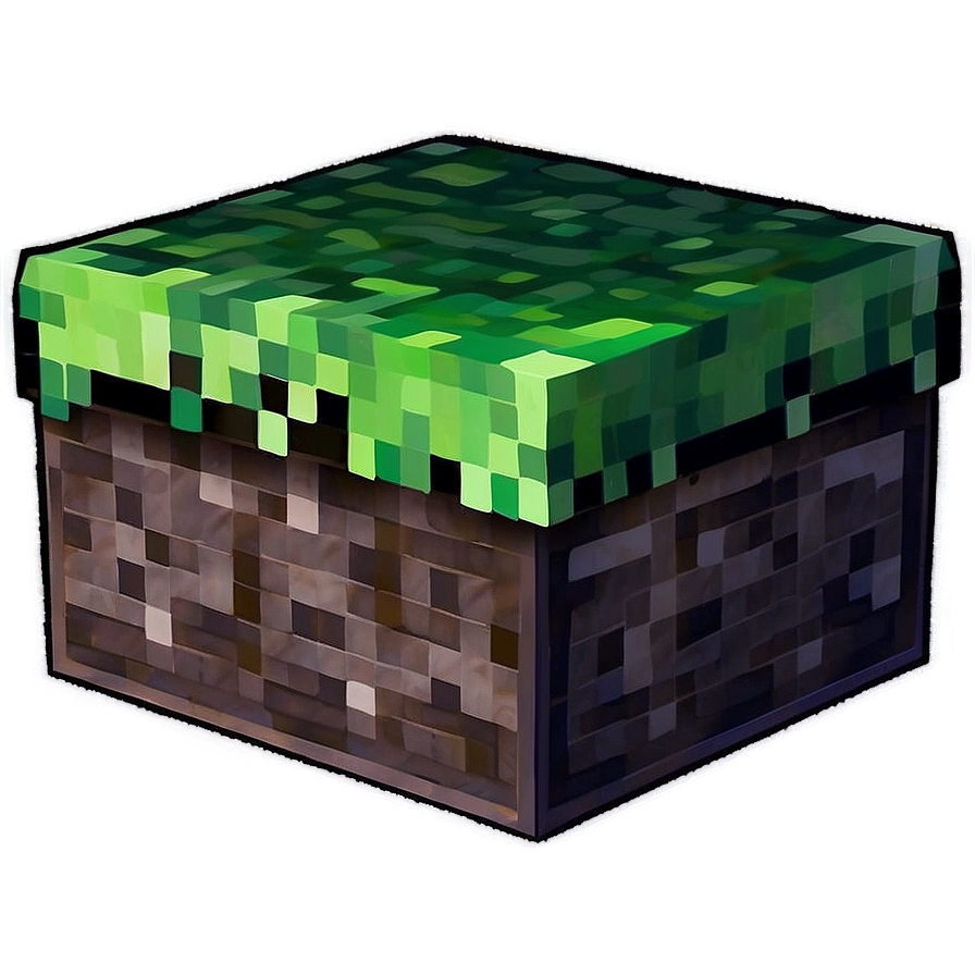 Minecraft Grass Block Design Element Png Sog21