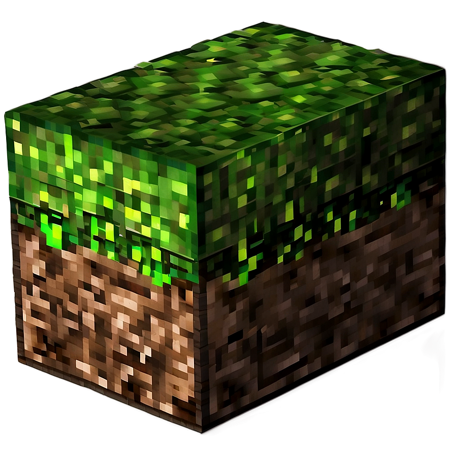 Minecraft Grass Block In Sunlight Png 06252024