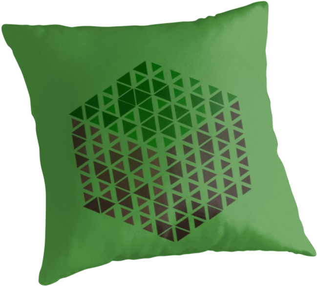 Minimalistic Minecraft Grass Block - Cushion, HD Png Download PNG image with a transparent background, free high-resolution download