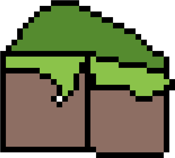 Minecraft_ Grass_ Block_ Pixel_ Art