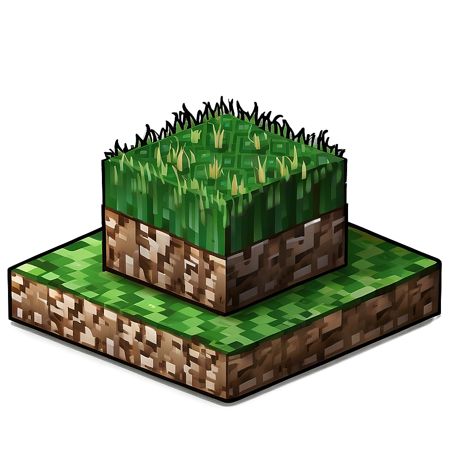 Minecraft Grass Block PNG icn35 PNG image with a transparent background, free high-resolution download
