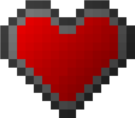 Minecraft Heart Pixel Art