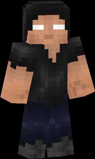 Minecraft Herobrine Character 318x530 PNG image with a transparent background, free high-resolution download