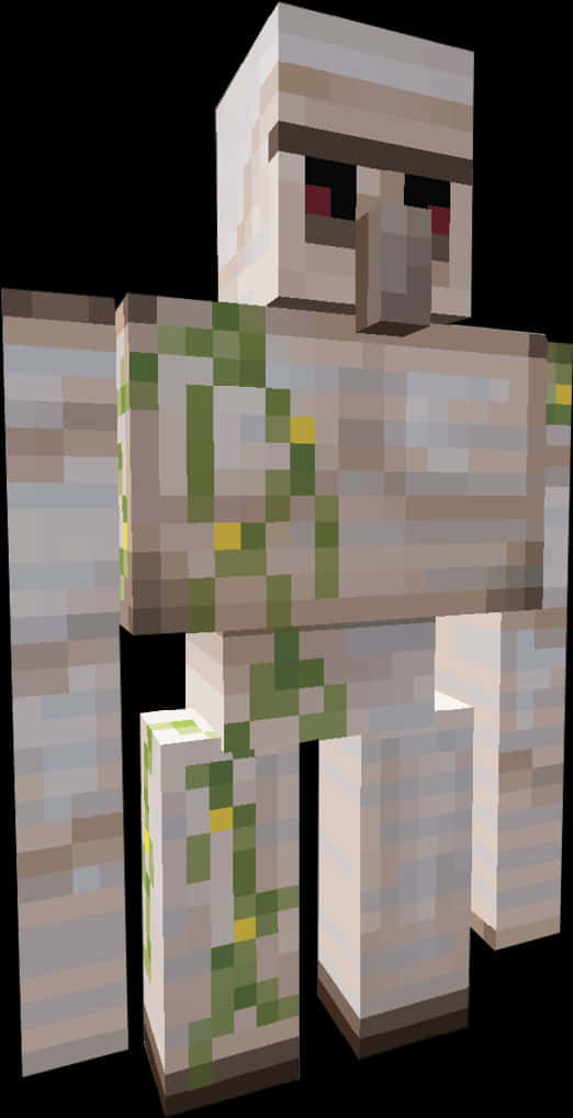 Minecraft_ Iron_ Golem_ Closeup.jpg PNG with transparent background