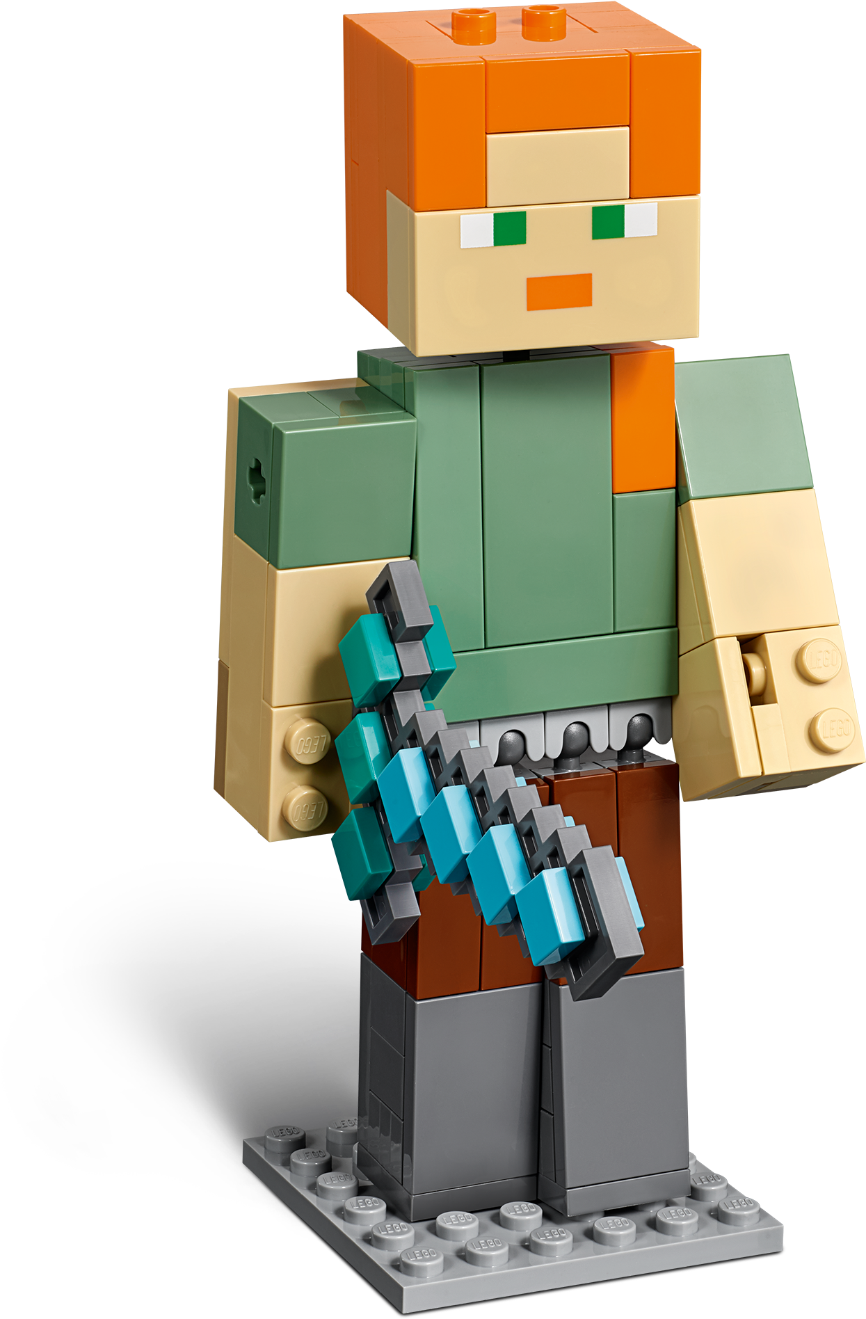 Minecraft Lego Character With Diamond Sword