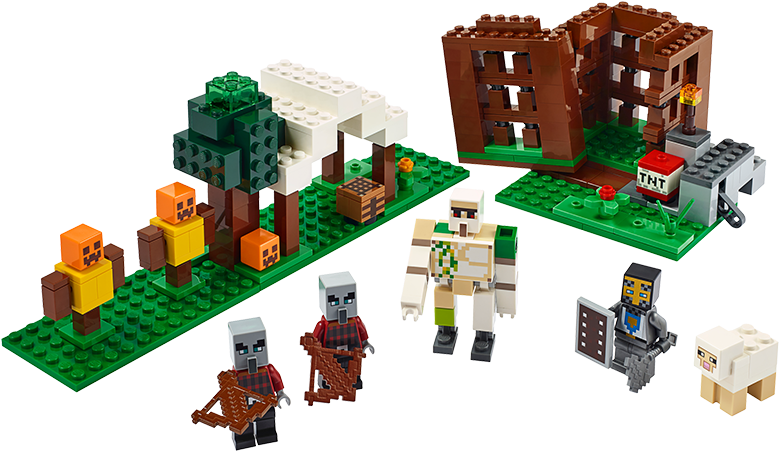 Lego Minecraft Raid Set, HD Png Download PNG image with a transparent background, free high-resolution download