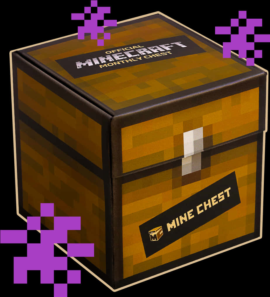 Minecraft_ Mine_ Chest_ Monthly_ Subscription_ Box PNG with transparent background