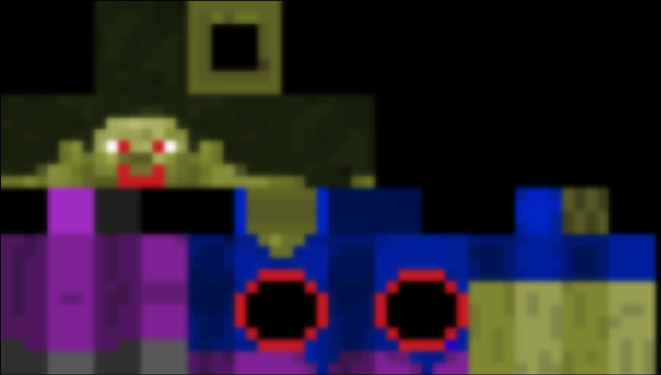 Minecraft_ Mobs_ Blurred PNG with transparent background