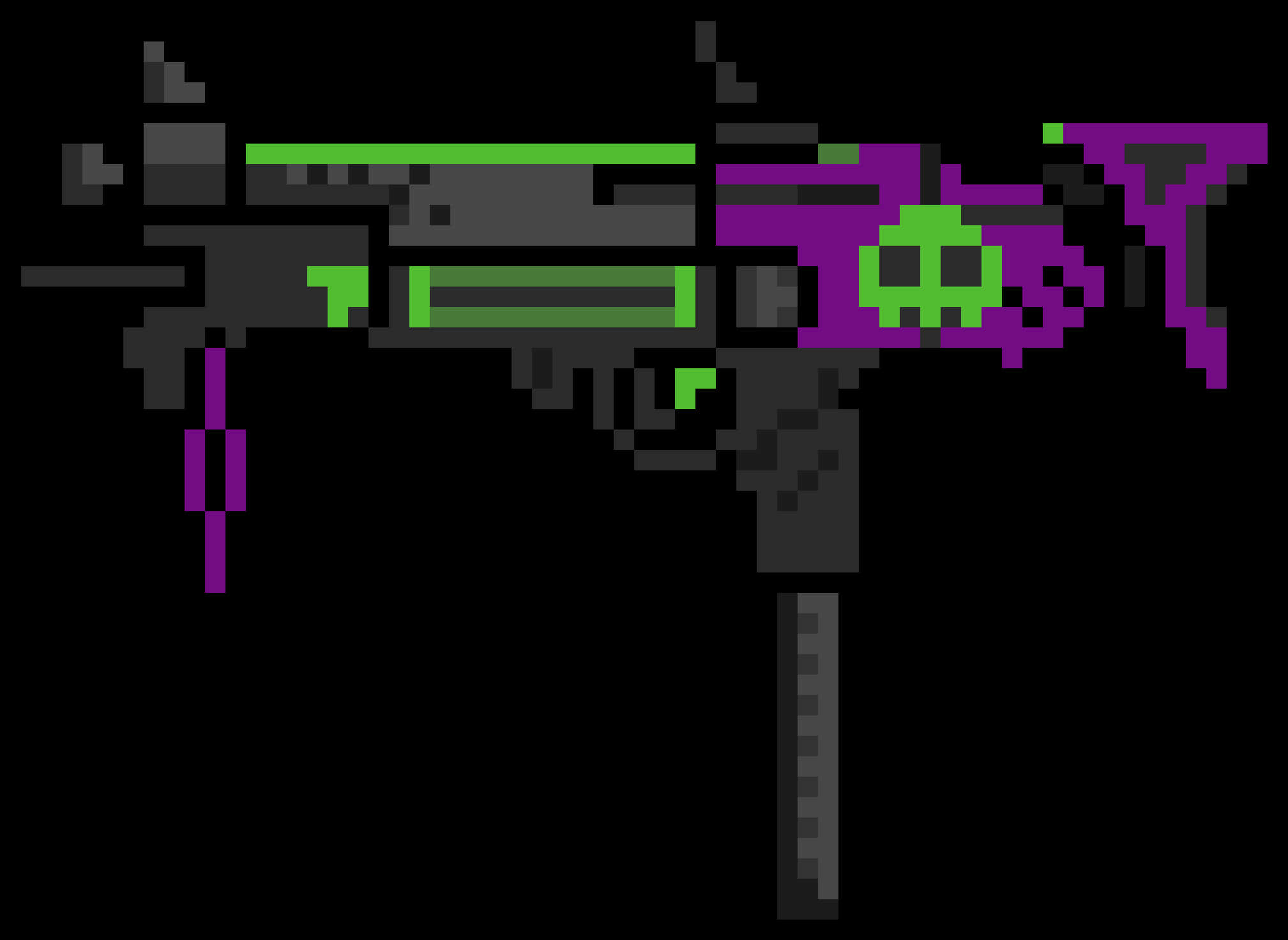 Minecraft_ Pixel_ Art_ Energy_ Weapon PNG with transparent background