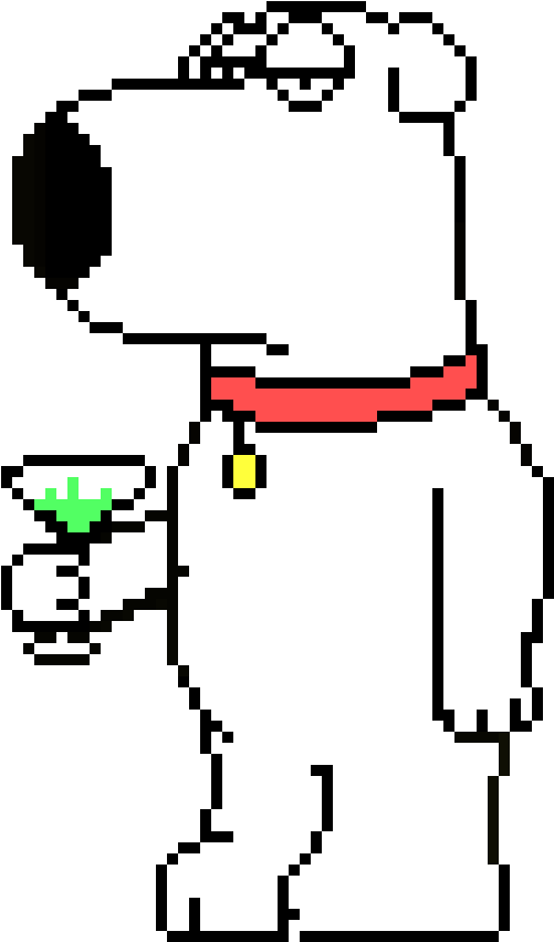 Minecraft Pixel Art Family Guy, HD Png Download PNG with transparent background