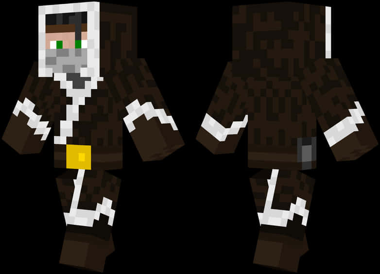 Minecraft_ Skin_ Brown_ Warrior