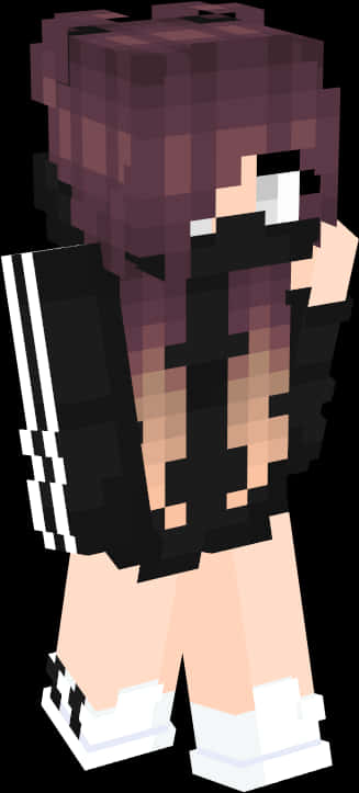 Minecraft_ Skin_ Female_ Avatar_with_ Purple_ Hair