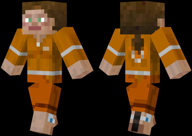 Minecraft_ Skin_ Orange_ Space_ Suit