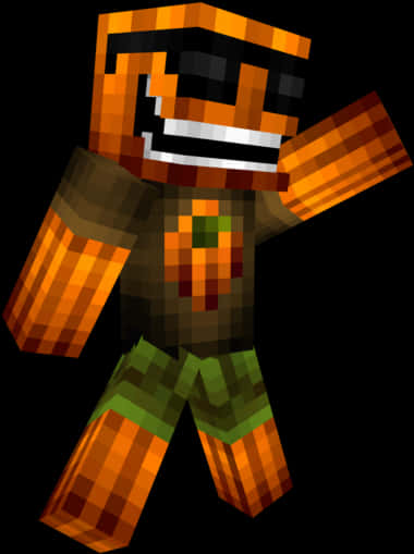 Minecraft Skin Pumpkin Head Character