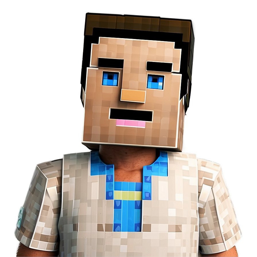 Minecraft Steve Head Costume Png Ysm