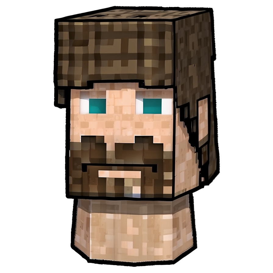 Minecraft Steve Head Model Png Twa