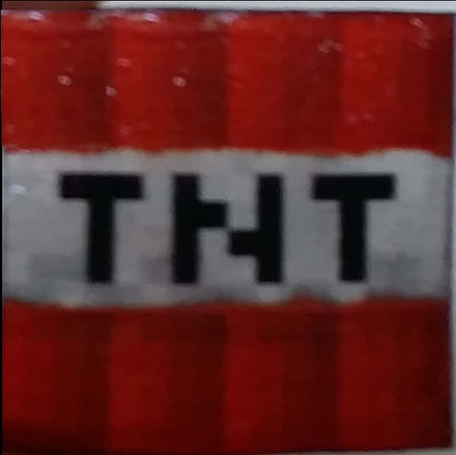 Minecraft T N T Block Closeup