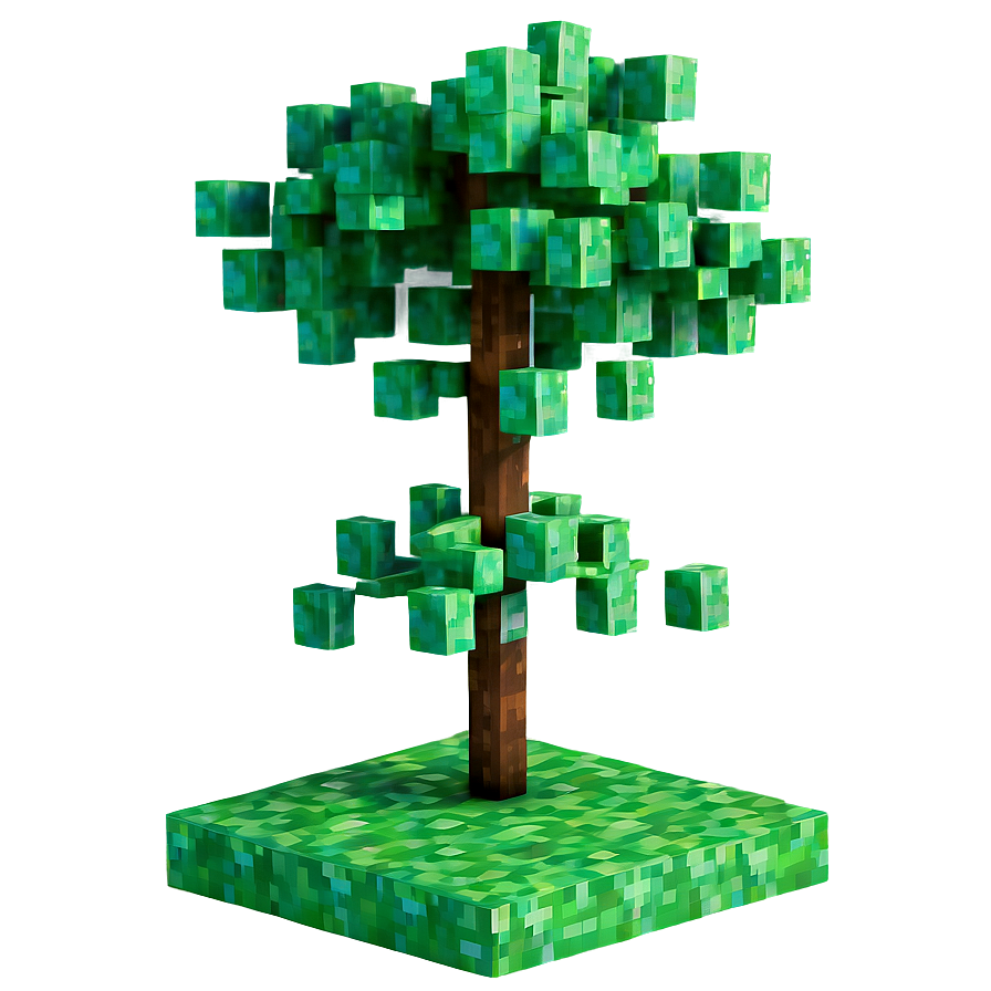 Minecraft Tree With Vines Png 06122024