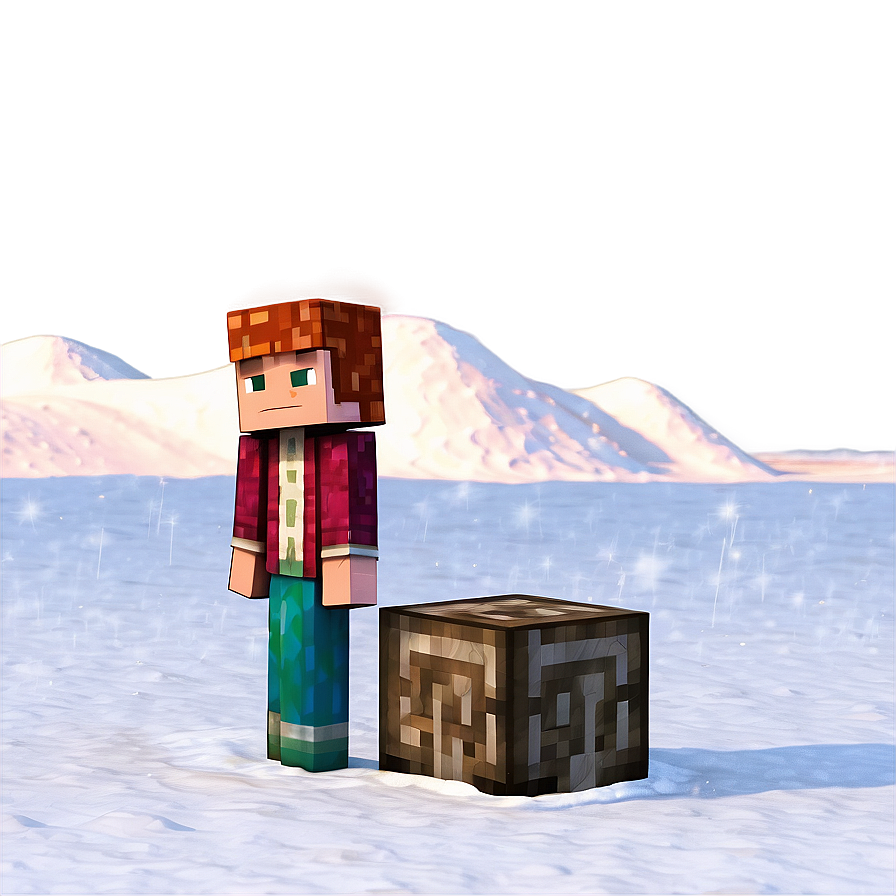 Minecraft Villager In Snowy Biome Png Nlj53