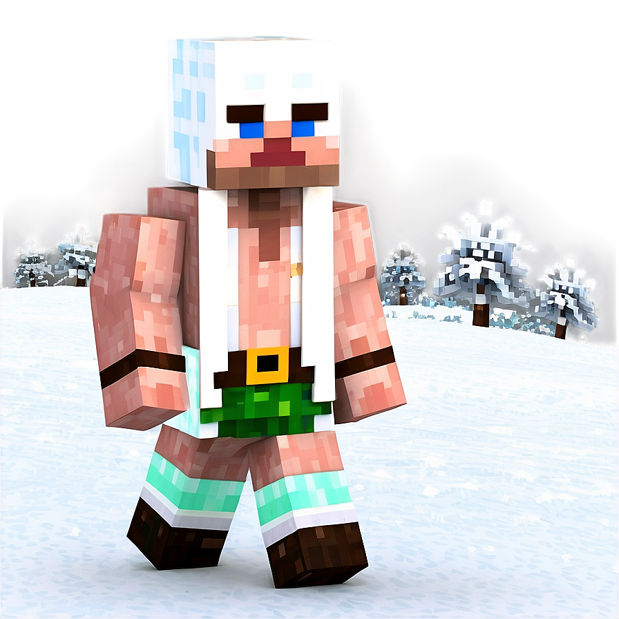 Minecraft Villager In Snowy Biome Png Tsj9